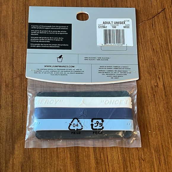 Nike Jordan Baller ID Bands wristbands new vintage navy / white / Carolina Blue